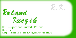 roland kuczik business card